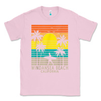 Bubblegum Pink windansea beach california ca surfer surfing surf palm tree Classic Tee - DesignPulse