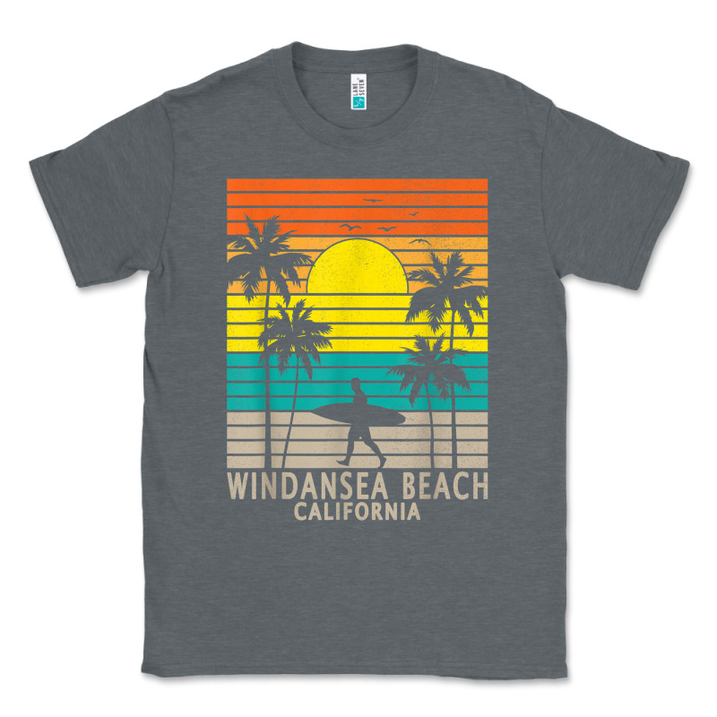 Windansea Beach California Ca Surfer Surfing Surf Palm Tree Classic Tee by DesignPulse | Teevron