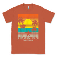 Copper windansea beach california ca surfer surfing surf palm tree Classic Tee - DesignPulse