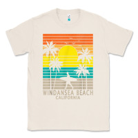 Natural windansea beach california ca surfer surfing surf palm tree Classic Tee - DesignPulse