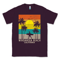 Plum windansea beach california ca surfer surfing surf palm tree Classic Tee - DesignPulse