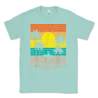Seafoam windansea beach california ca surfer surfing surf palm tree Classic Tee - DesignPulse