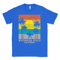 True Royal windansea beach california ca surfer surfing surf palm tree Classic Tee - DesignPulse