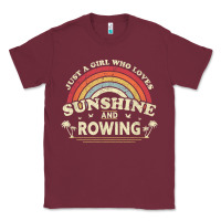 Burgundy Rowing  . Just A Girl Who Loves Sunshine And Rowing Classic Tee - DesignPulse