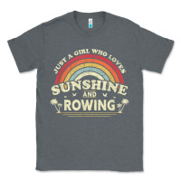 Charcoal Heather Rowing  . Just A Girl Who Loves Sunshine And Rowing Classic Tee - DesignPulse
