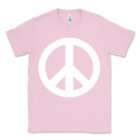 Bubblegum Pink Peace Sign Classic Tee - DesignPulse