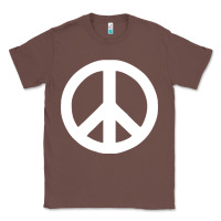 Chestnut Peace Sign Classic Tee - DesignPulse