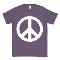 Lavender Peace Sign Classic Tee - DesignPulse