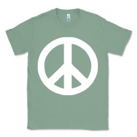 Sage Peace Sign Classic Tee - DesignPulse