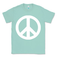 Seafoam Peace Sign Classic Tee - DesignPulse