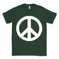 Sports Green Peace Sign Classic Tee - DesignPulse