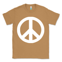 Toasted Coconut Peace Sign Classic Tee - DesignPulse