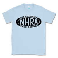 Dusty Blue nhra oval Classic Tee - DesignPulse