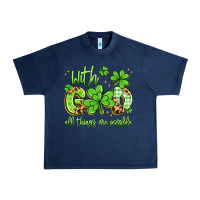 Navy with god all things are possible Urban Heavy Tee - Artiststas