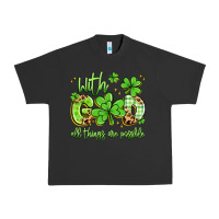 Pigment Black with god all things are possible Urban Heavy Tee - Artiststas