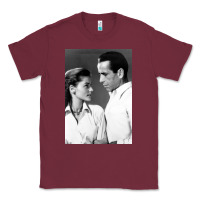 Burgundy humphrey bogart Classic Tee - DesignPulse