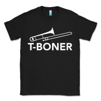 Black funny trombone funny t boner funny t boner tboner Classic Tee - DesignPulse