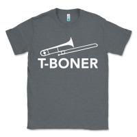 Charcoal Heather funny trombone funny t boner funny t boner tboner Classic Tee - DesignPulse