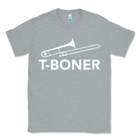Heather Grey funny trombone funny t boner funny t boner tboner Classic Tee - DesignPulse