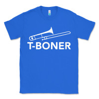 True Royal funny trombone funny t boner funny t boner tboner Classic Tee - DesignPulse