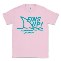 Bubblegum Pink fins up jimmy Classic Tee - DesignPulse
