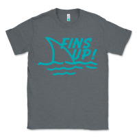 Charcoal Heather fins up jimmy Classic Tee - DesignPulse