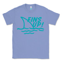 Colony Blue fins up jimmy Classic Tee - DesignPulse