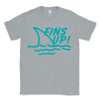 Heather Grey fins up jimmy Classic Tee - DesignPulse