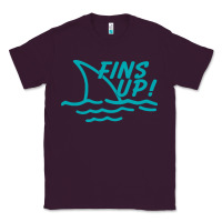 Plum fins up jimmy Classic Tee - DesignPulse