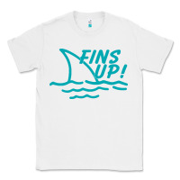 White fins up jimmy Classic Tee - DesignPulse