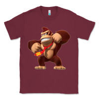 Burgundy Donkey Kong 3D Poster Classic Tee - DesignPulse