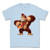 Dusty Blue Donkey Kong 3D Poster Classic Tee - DesignPulse