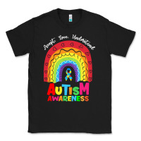 Black autism awareness month t  shirt autism awareness rainbow accept unders Classic Tee - DesignPulse