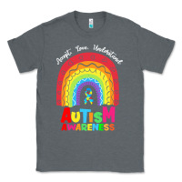 Charcoal Heather autism awareness month t  shirt autism awareness rainbow accept unders Classic Tee - DesignPulse