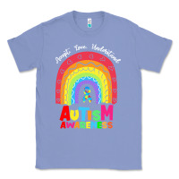 Colony Blue autism awareness month t  shirt autism awareness rainbow accept unders Classic Tee - DesignPulse