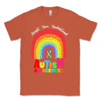 Copper autism awareness month t  shirt autism awareness rainbow accept unders Classic Tee - DesignPulse