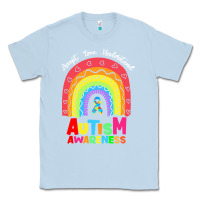Dusty Blue autism awareness month t  shirt autism awareness rainbow accept unders Classic Tee - DesignPulse