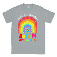 Heather Grey autism awareness month t  shirt autism awareness rainbow accept unders Classic Tee - DesignPulse