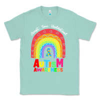 Seafoam autism awareness month t  shirt autism awareness rainbow accept unders Classic Tee - DesignPulse