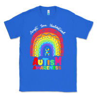 True Royal autism awareness month t  shirt autism awareness rainbow accept unders Classic Tee - DesignPulse