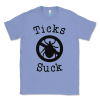 Ticks Suck Shirt Lyme Disease Gift Green Awareness Ribbon Classic Tee | Teevron