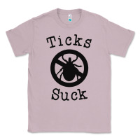 Lilac ticks suck shirt lyme disease gift green awareness ribbon Classic Tee - DesignPulse