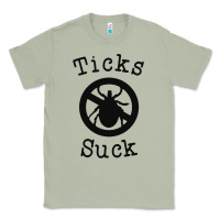 Matcha ticks suck shirt lyme disease gift green awareness ribbon Classic Tee - DesignPulse