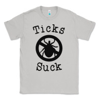 Moon Dust ticks suck shirt lyme disease gift green awareness ribbon Classic Tee - DesignPulse