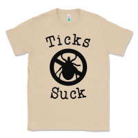 Mushroom ticks suck shirt lyme disease gift green awareness ribbon Classic Tee - DesignPulse