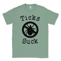 Sage ticks suck shirt lyme disease gift green awareness ribbon Classic Tee - DesignPulse