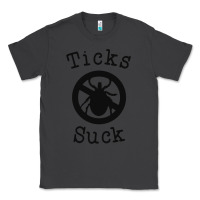 Smoke ticks suck shirt lyme disease gift green awareness ribbon Classic Tee - DesignPulse