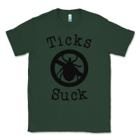 Sports Green ticks suck shirt lyme disease gift green awareness ribbon Classic Tee - DesignPulse