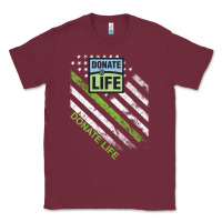 Burgundy donate life Classic Tee - DesignPulse
