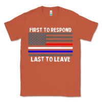 Copper police fire ems first responder american flag firefighter t shirt Classic Tee - DesignPulse